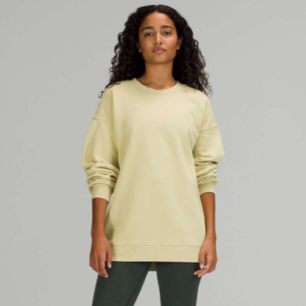 Lululemon Athletica Perfectly Oversized Crew Cotton Terry Size 4